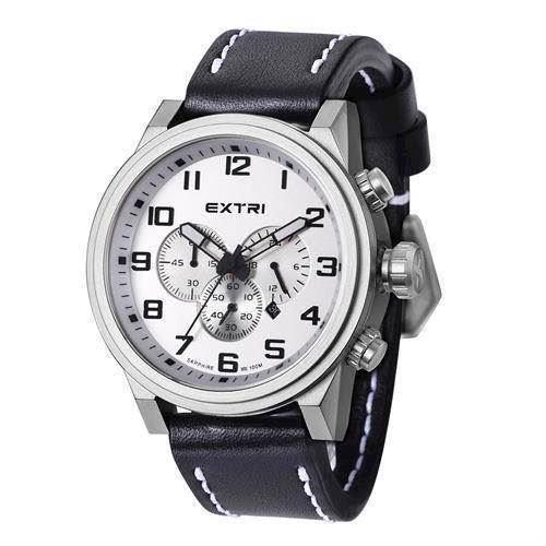 Image of mat rustfri stål Extreme Miyota OS20 quartz med chronograph Herre ur fra EXTRI